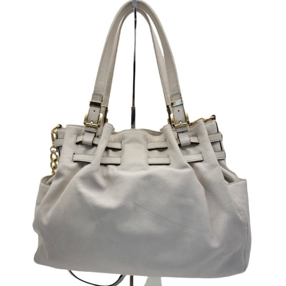 Michael Kors Cream Satchel with Gold Accents - Picture 2 of 9